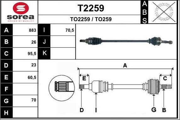 SNRA T2259 - Приводной вал autodnr.net