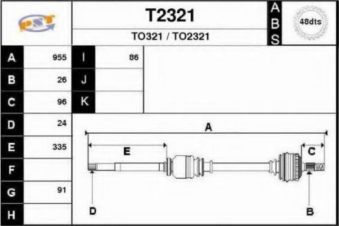 SNRA T2321 - Приводной вал autodnr.net