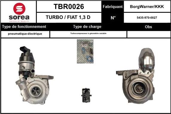 SNRA TBR0026 - Турбина, компрессор autodnr.net