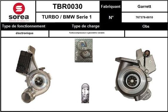 SNRA TBR0030 - Турбина, компрессор autodnr.net