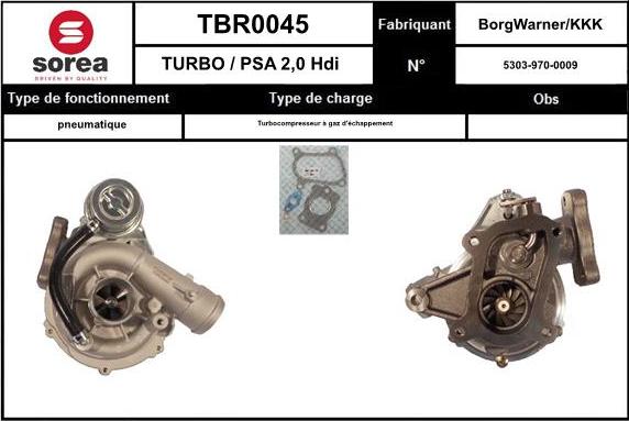 SNRA TBR0045 - Турбина, компрессор autodnr.net