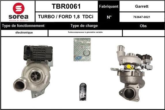 SNRA TBR0061 - Турбина, компрессор autodnr.net