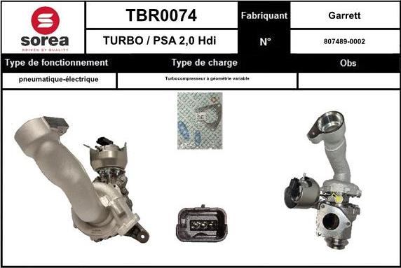 SNRA TBR0074 - Турбина, компрессор autodnr.net