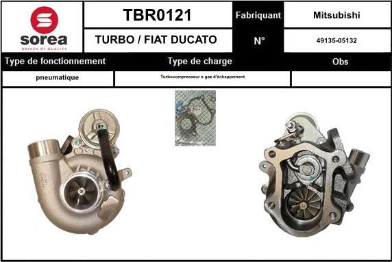 SNRA TBR0121 - Турбина, компрессор autodnr.net