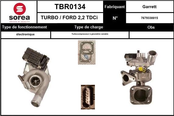 SNRA TBR0134 - Турбина, компрессор autodnr.net