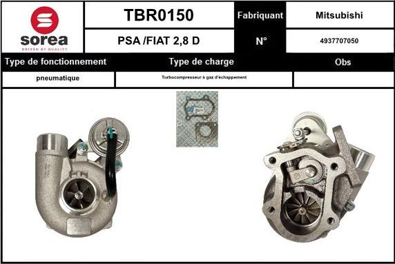 SNRA TBR0150 - Турбина, компрессор autodnr.net