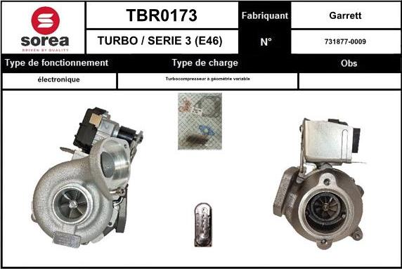 SNRA TBR0173 - Турбина, компрессор autodnr.net