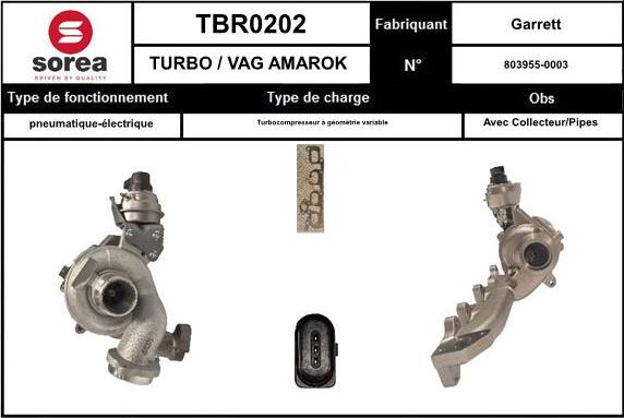 SNRA TBR0202 - Турбина, компрессор avtokuzovplus.com.ua