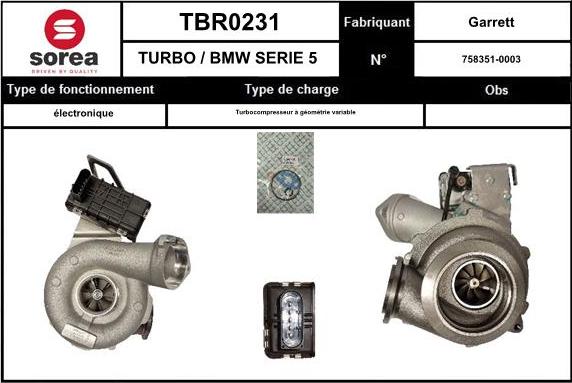 SNRA TBR0231 - Турбина, компрессор autodnr.net