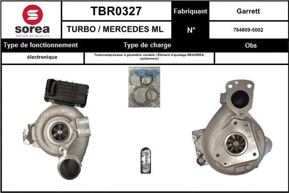 SNRA TBR0327 - Турбина, компрессор autodnr.net