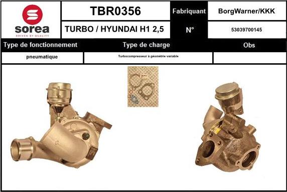 SNRA TBR0356 - Турбина, компрессор autodnr.net