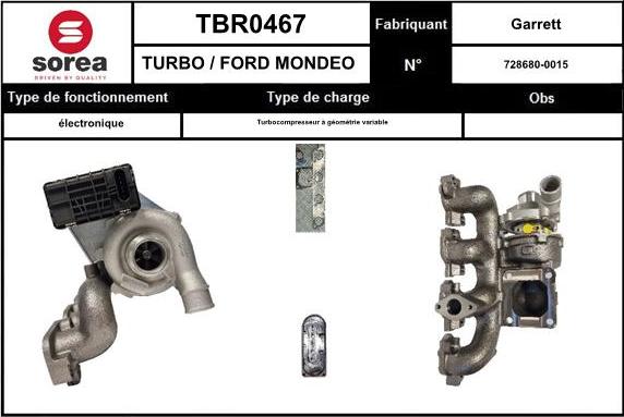 SNRA TBR0467 - Турбина, компрессор autodnr.net