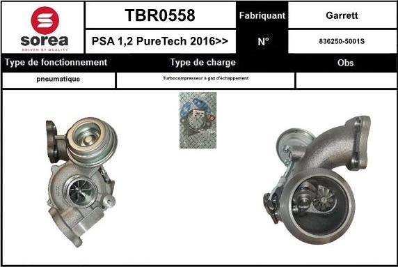 SNRA TBR0558 - Компресор, наддув autocars.com.ua