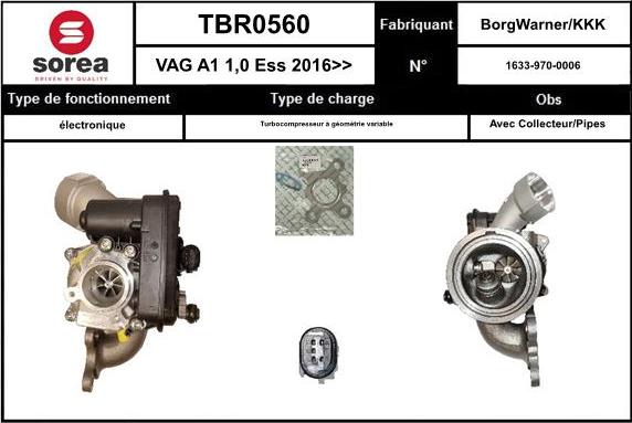 SNRA TBR0560 - Компресор, наддув autocars.com.ua