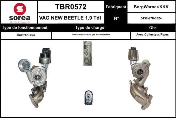 SNRA TBR0572 - Турбина, компрессор autodnr.net