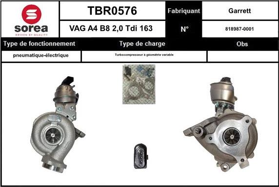 SNRA TBR0576 - Турбина, компрессор autodnr.net