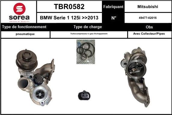 SNRA TBR0582 - Компресор, наддув autocars.com.ua