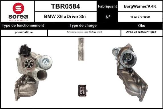 SNRA TBR0584 - Компресор, наддув autocars.com.ua