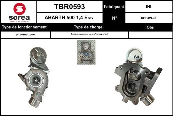 SNRA TBR0593 - Турбина, компрессор autodnr.net