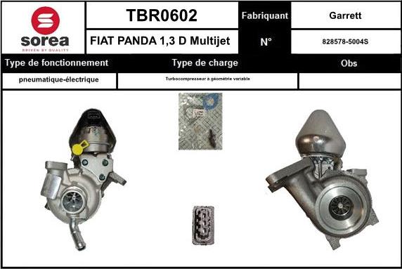 SNRA TBR0602 - Компресор, наддув autocars.com.ua