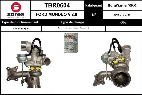 SNRA TBR0604 - Компресор, наддув autocars.com.ua