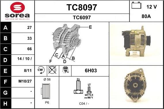 SNRA TC8097 - Генератор autodnr.net