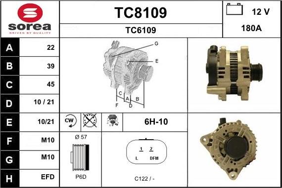 SNRA TC8109 - Генератор avtokuzovplus.com.ua