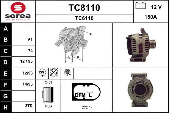 SNRA TC8110 - Генератор autodnr.net