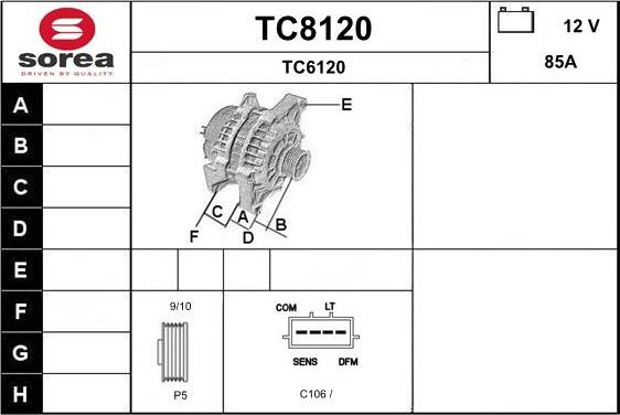 SNRA TC8120 - Генератор autodnr.net