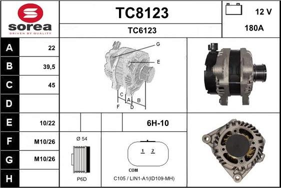 SNRA TC8123 - Генератор autocars.com.ua