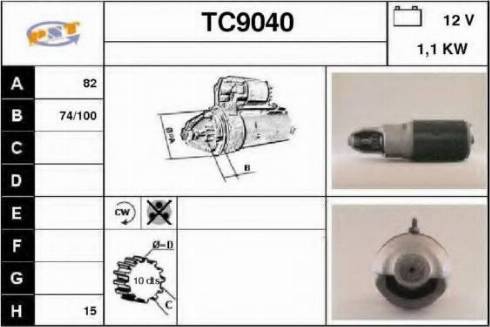 SNRA TC9040 - Стартер autocars.com.ua