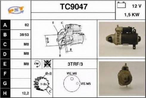 SNRA TC9047 - Стартер autocars.com.ua