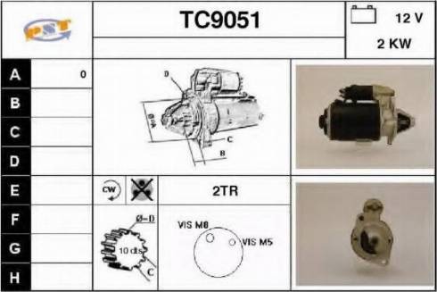 SNRA TC9051 - Стартер autocars.com.ua