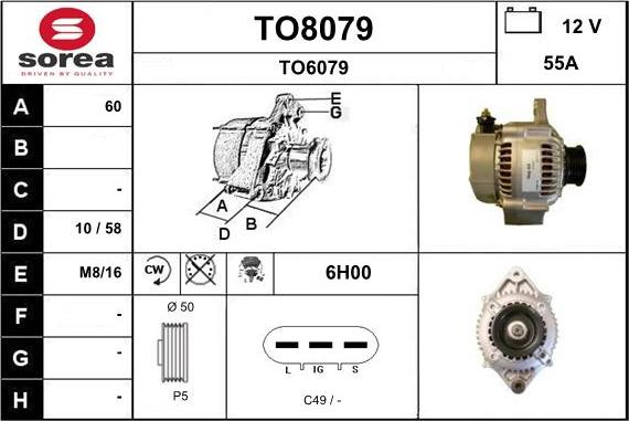 SNRA TO8079 - Генератор autocars.com.ua