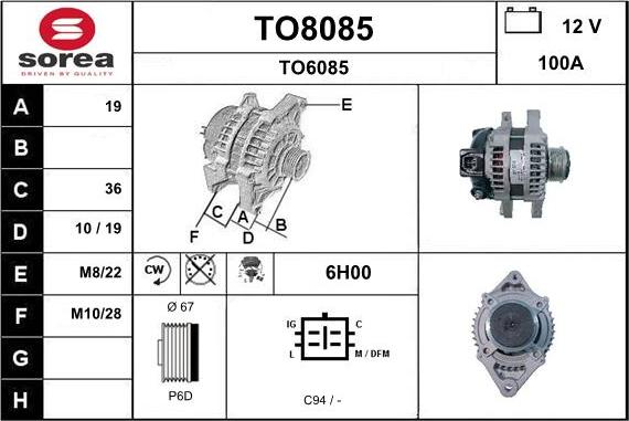 SNRA TO8085 - Генератор autodnr.net