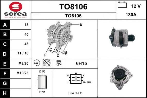 SNRA TO8106 - Генератор autodnr.net