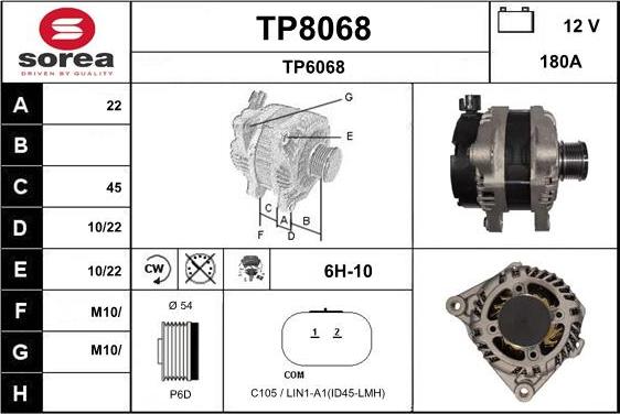 SNRA TP8068 - Генератор avtokuzovplus.com.ua