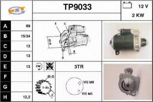 SNRA TP9033 - Стартер autocars.com.ua