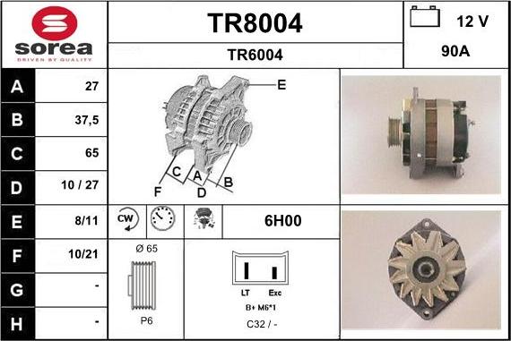 SNRA TR8004 - Генератор avtokuzovplus.com.ua