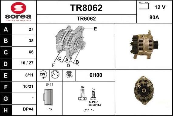 SNRA TR8062 - Генератор autodnr.net