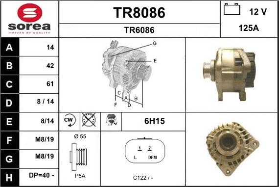 SNRA TR8086 - Генератор avtokuzovplus.com.ua