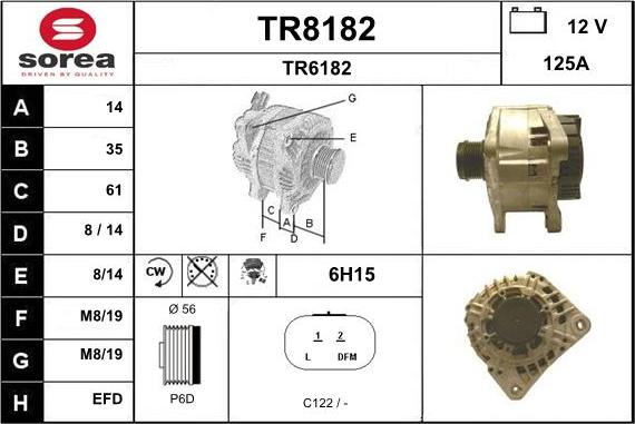 SNRA TR8182 - Генератор autocars.com.ua