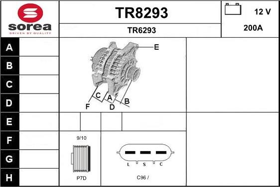 SNRA TR8293 - Генератор autocars.com.ua