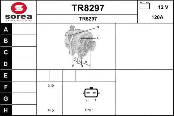 SNRA TR8297 - Генератор autocars.com.ua