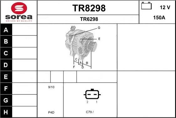 SNRA TR8298 - Генератор autocars.com.ua