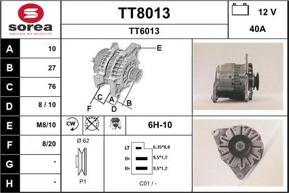 SNRA TT8013 - Генератор autodnr.net