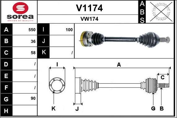 SNRA V1174 - Приводной вал autodnr.net