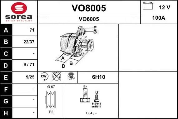 SNRA VO8005 - Генератор autodnr.net