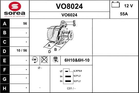 SNRA VO8024 - Генератор autodnr.net