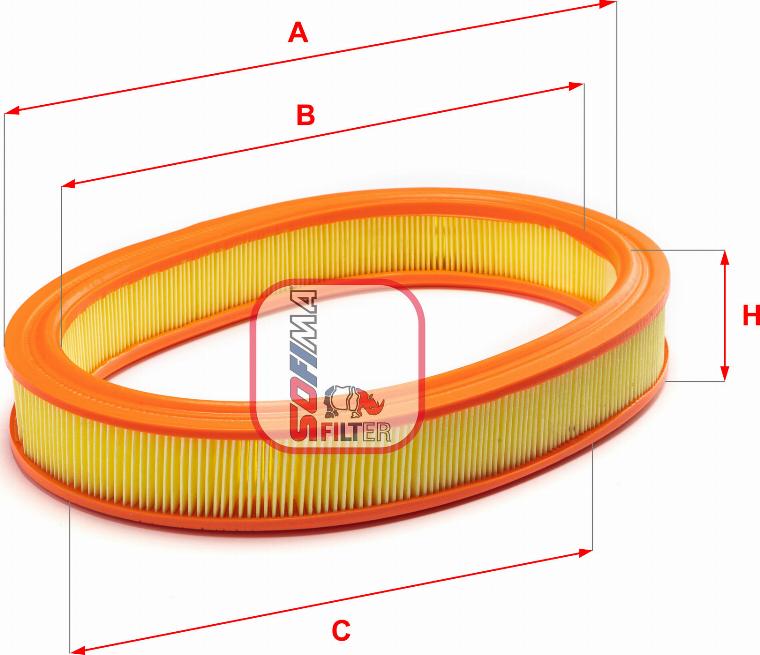 Sofima S 3230 A - Воздушный фильтр avtokuzovplus.com.ua